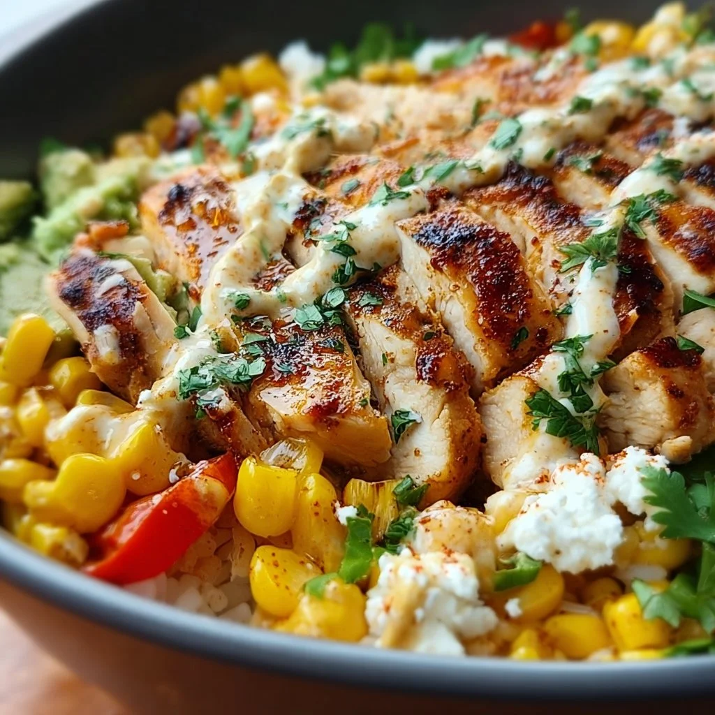 Street Corn Chicken Bowl
