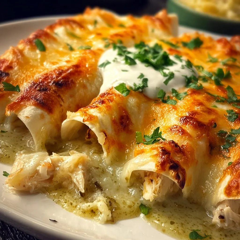 White Chicken Enchiladas