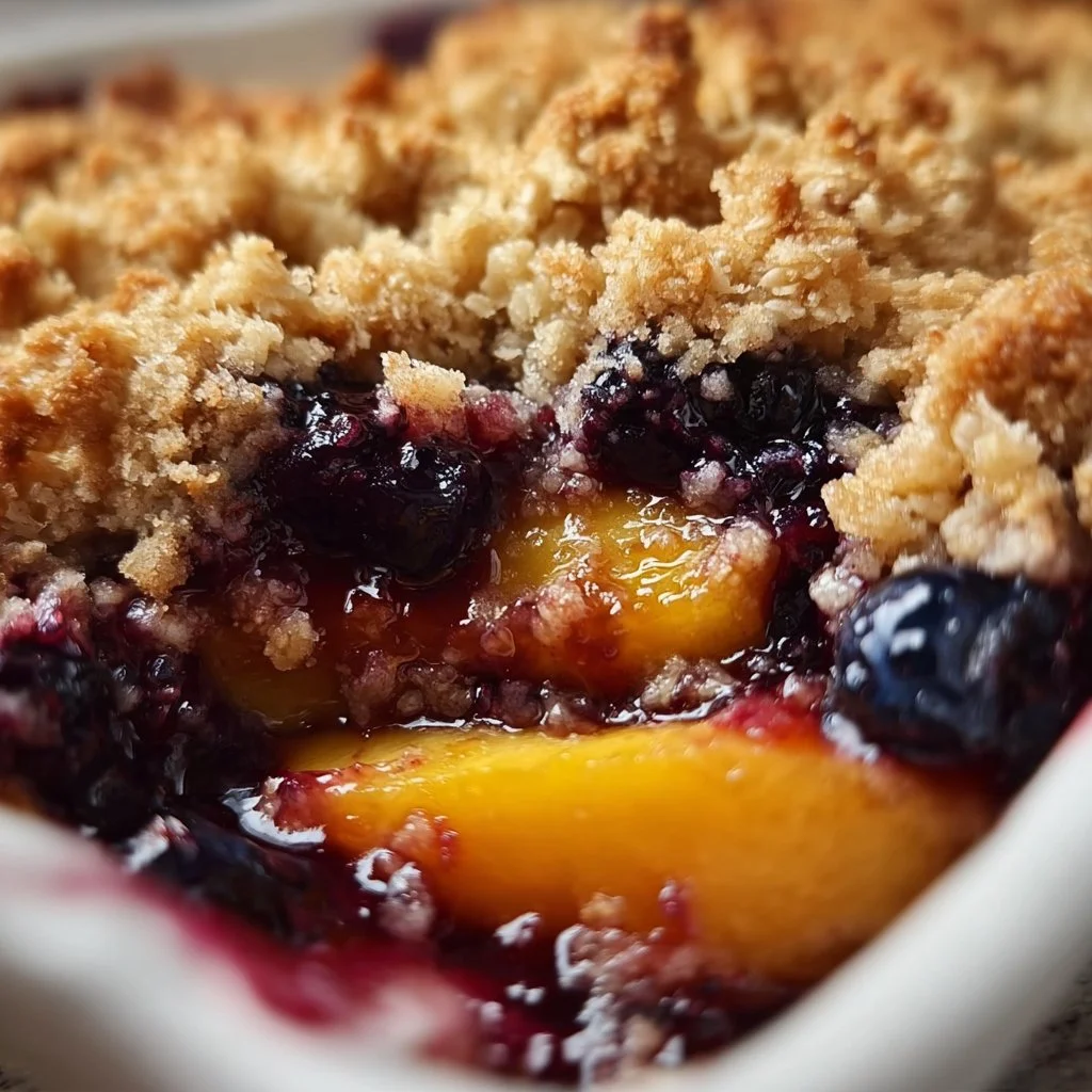 Blueberry Peach Crumble