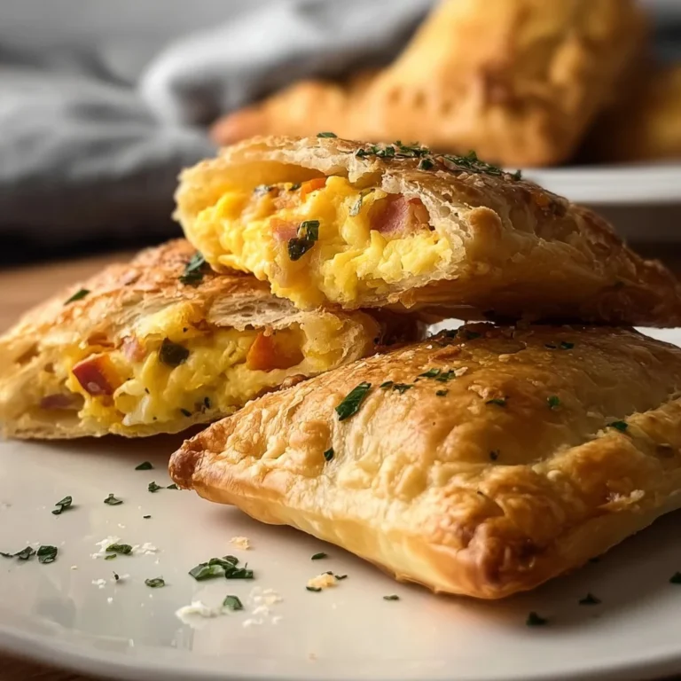 Homemade breakfast hot pockets filled with eggs, cheese, and vegetables.