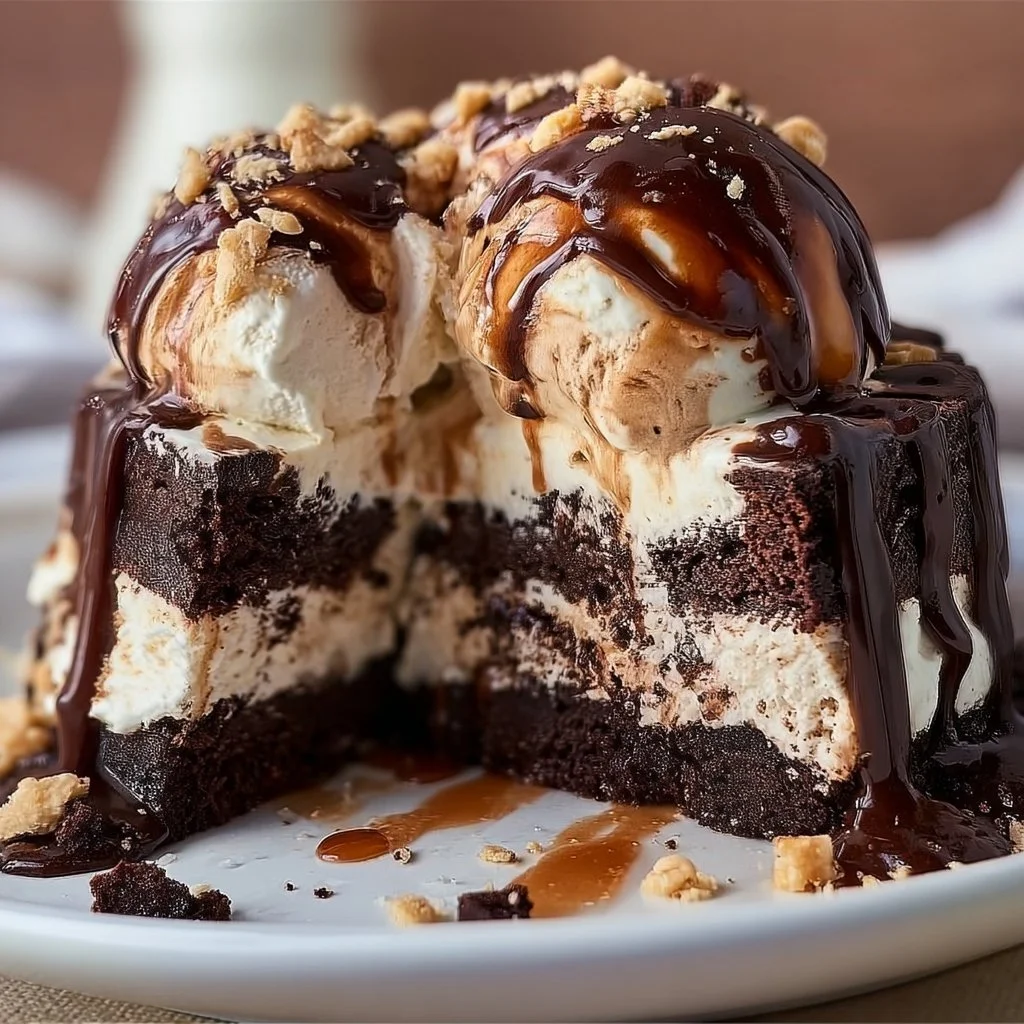 Brownie Ice Cream Cake