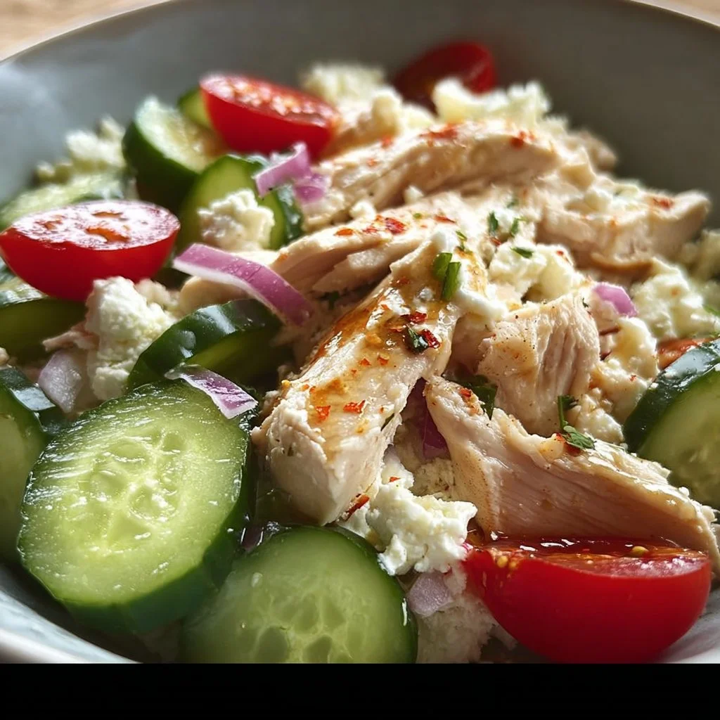 Chicken Bowl Cucumber Salad