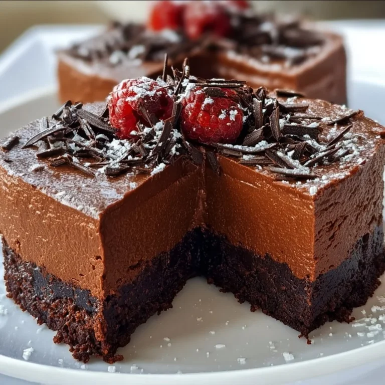 Delicious Chocolate Mousse Brownies showcasing creamy mousse and fudgy texture