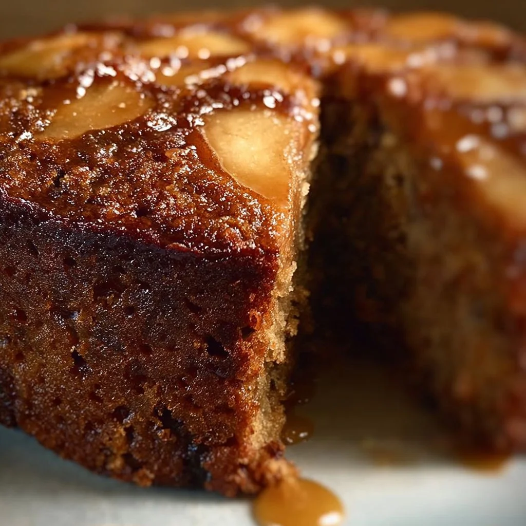 Date Pear Ginger Honey Tea Cake