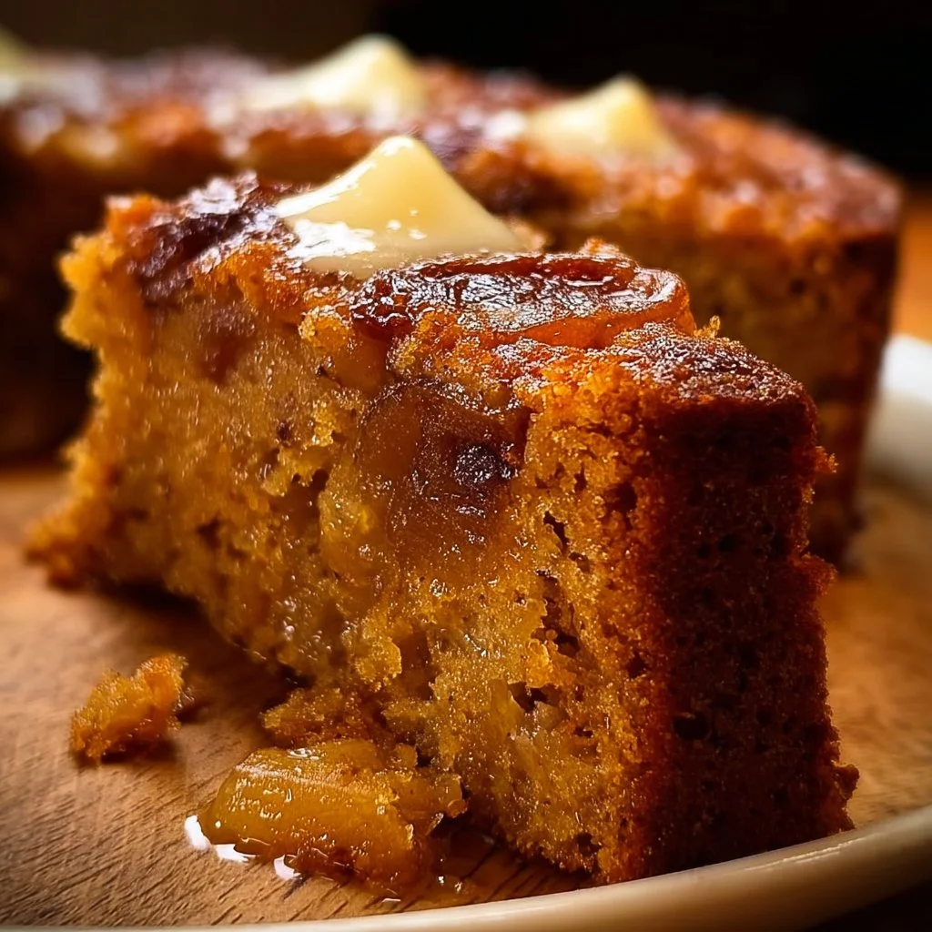 Date Pear Ginger Nutmeg Cake