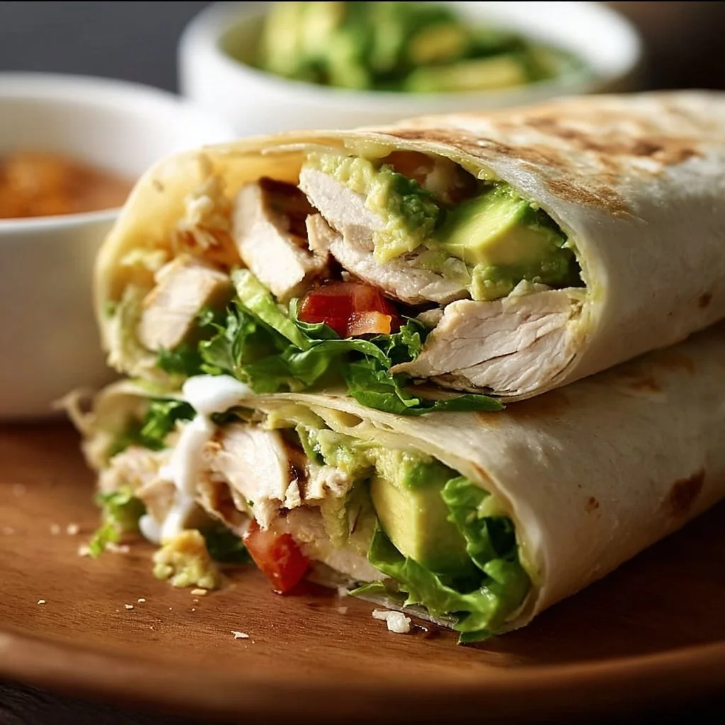 Easy Chicken Avocado Wraps