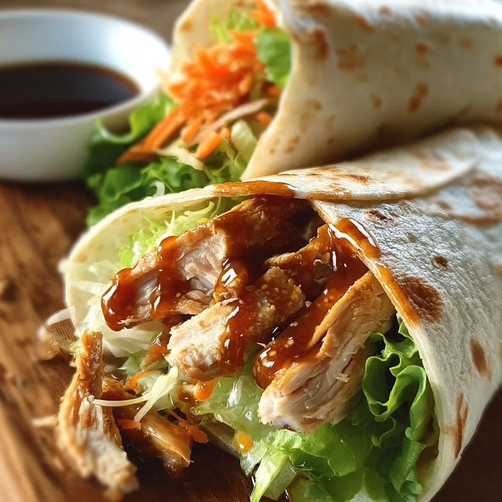 Easy Teriyaki Chicken Wraps