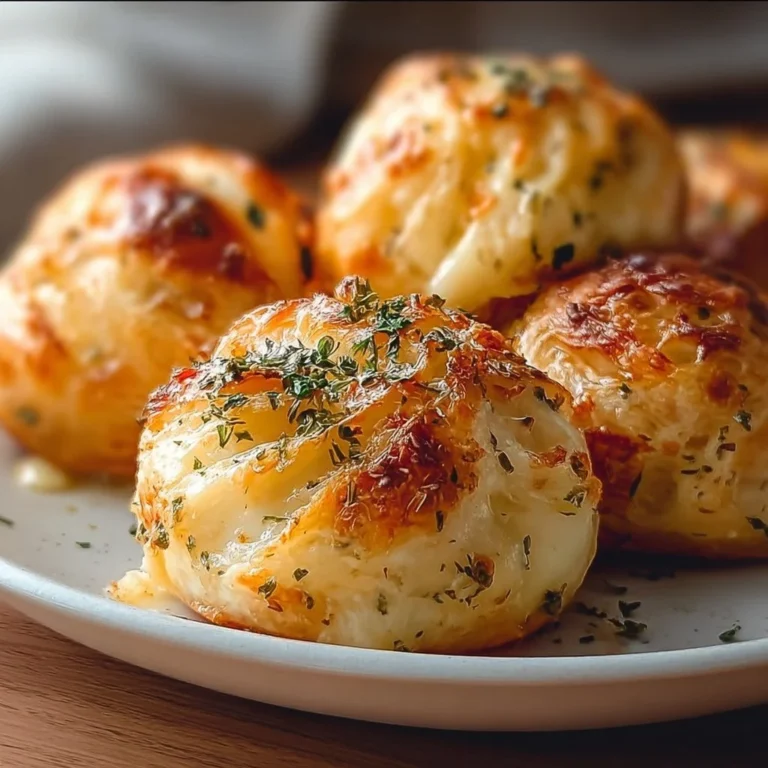 Delicious garlic butter cheese bombs ready to serve