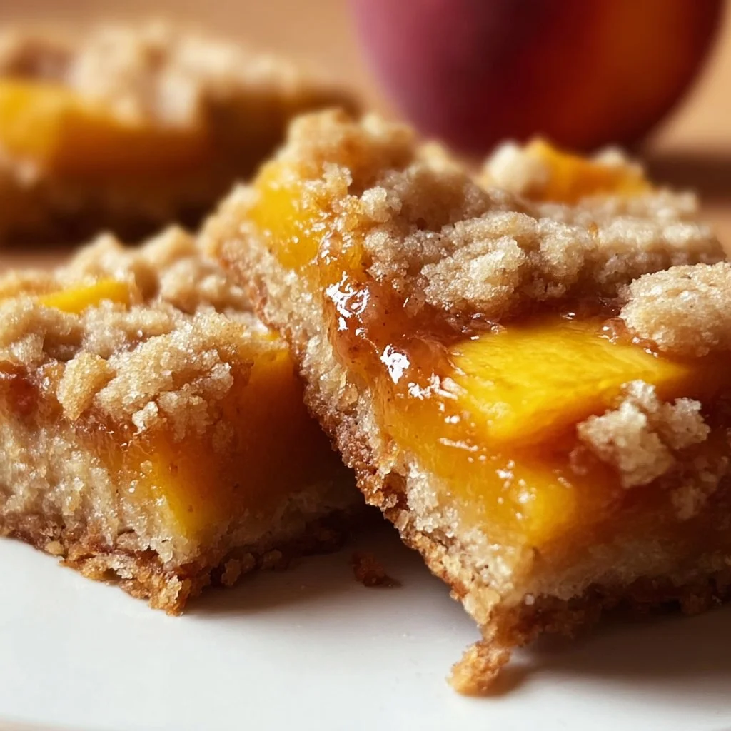 Heavenly Summer Peach Bars