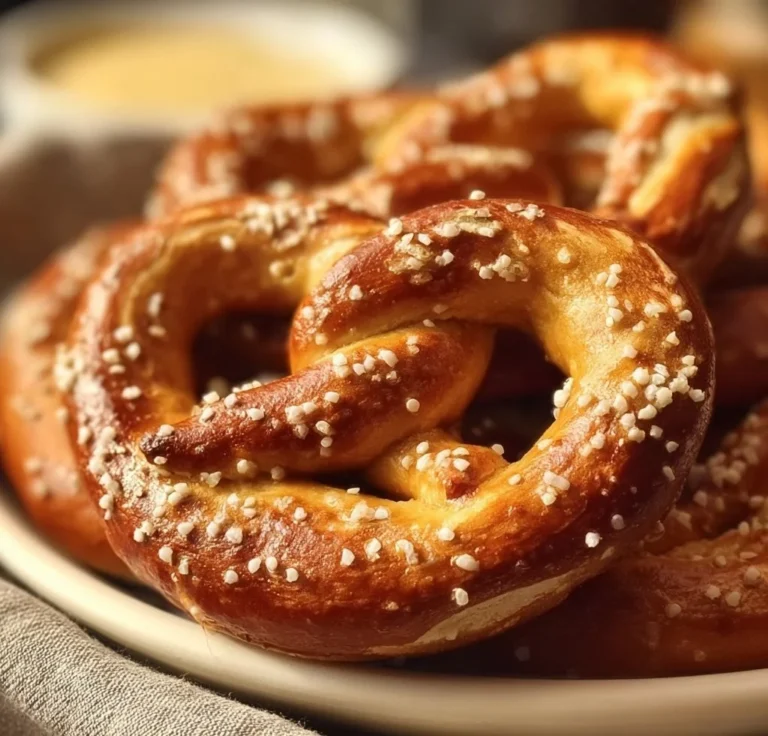Delicious homemade soft pretzels fresh from the oven.