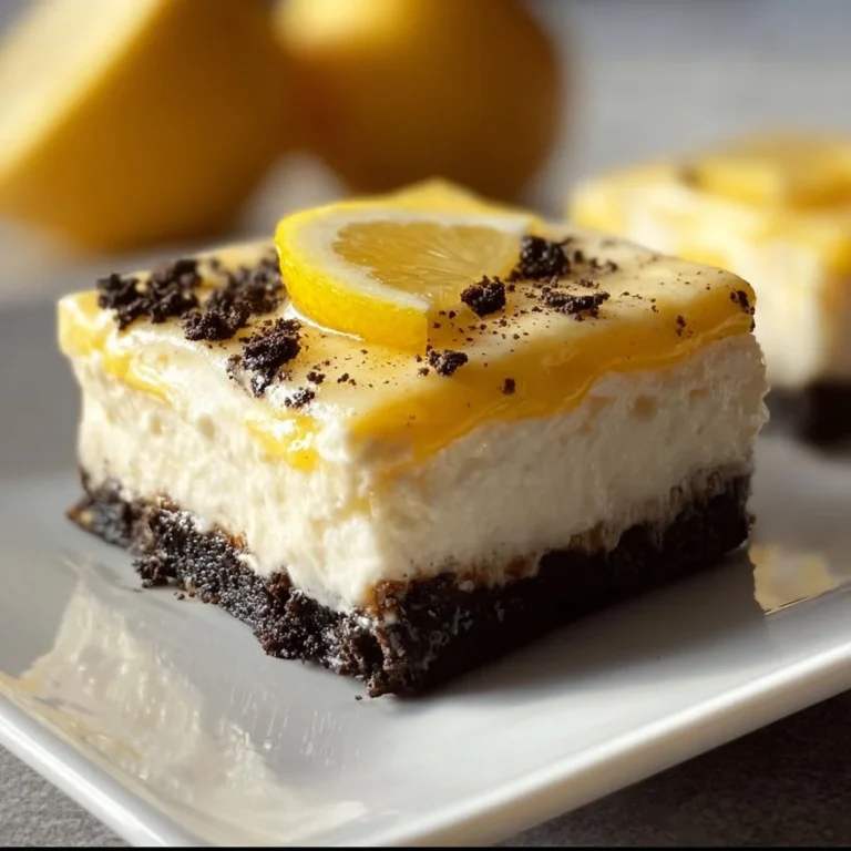 Delicious Lemon Oreo Dessert with creamy layers and crunchy Oreo cookies