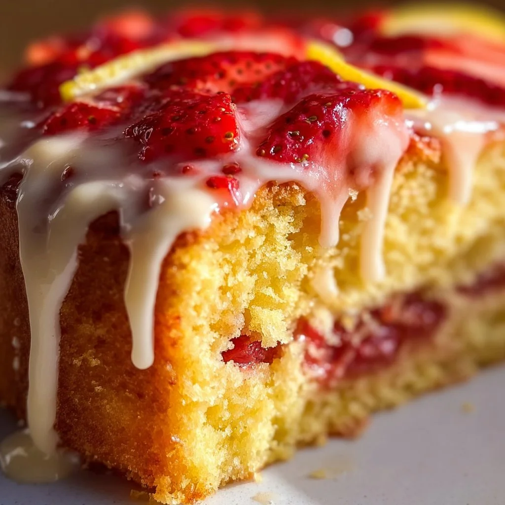 Lemon Strawberry Cake