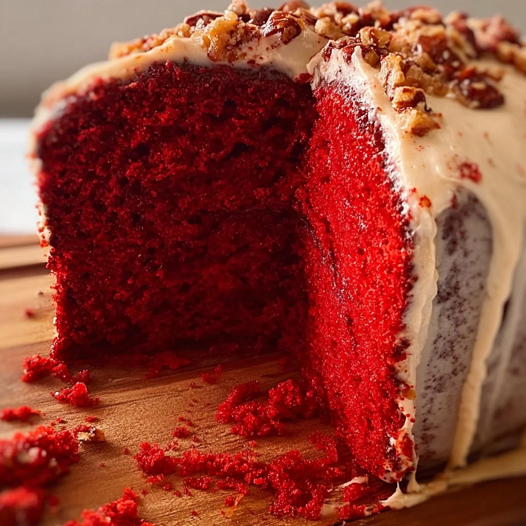 Mile High Red Velvet Pound Cake
