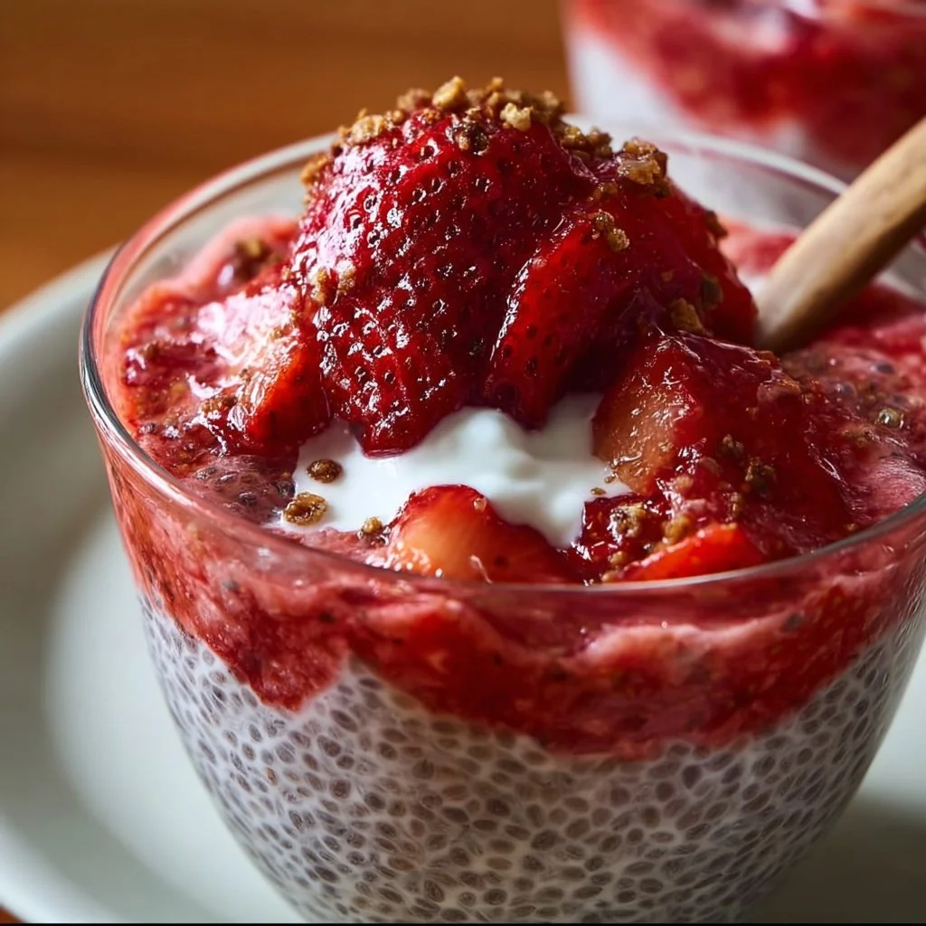 Strawberry Chia Seed Pudding