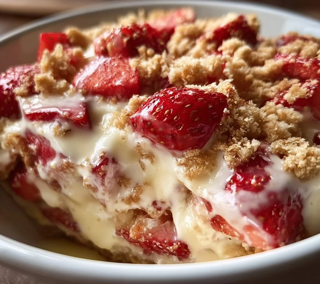 Strawberry Crunch Banana Pudding