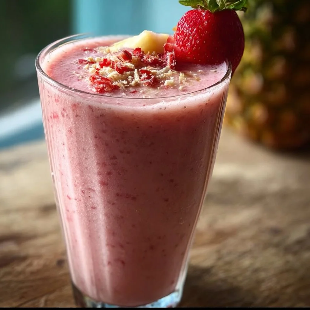 Strawberry Piña Colada Smoothie