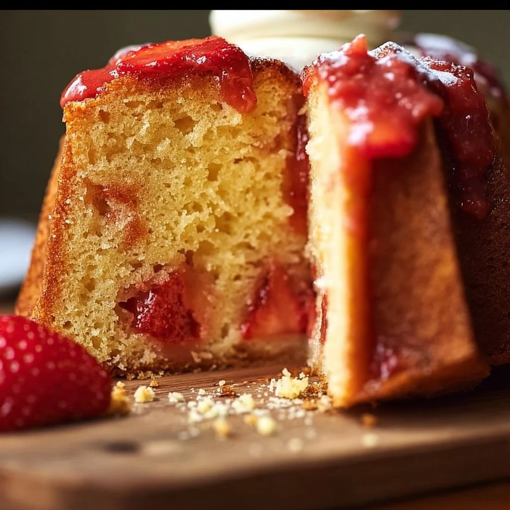 Strawberry Pound Cake