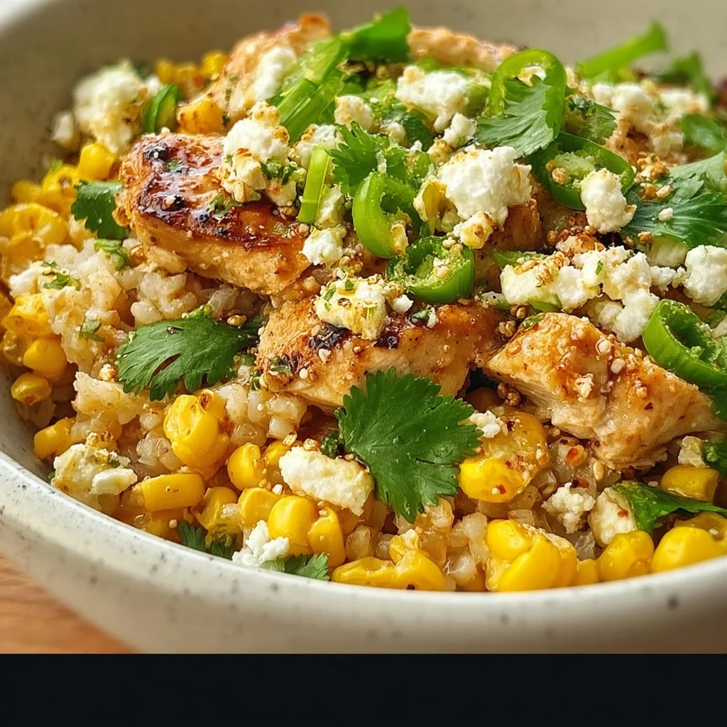 Street Corn Chicken Bowl: A Flavorful Dinner Delight