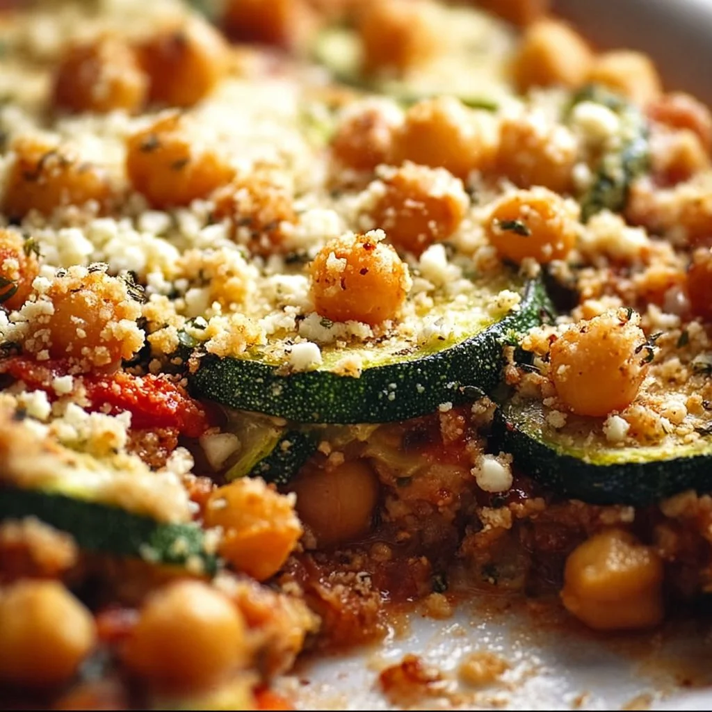 Zucchini Chickpea Bake