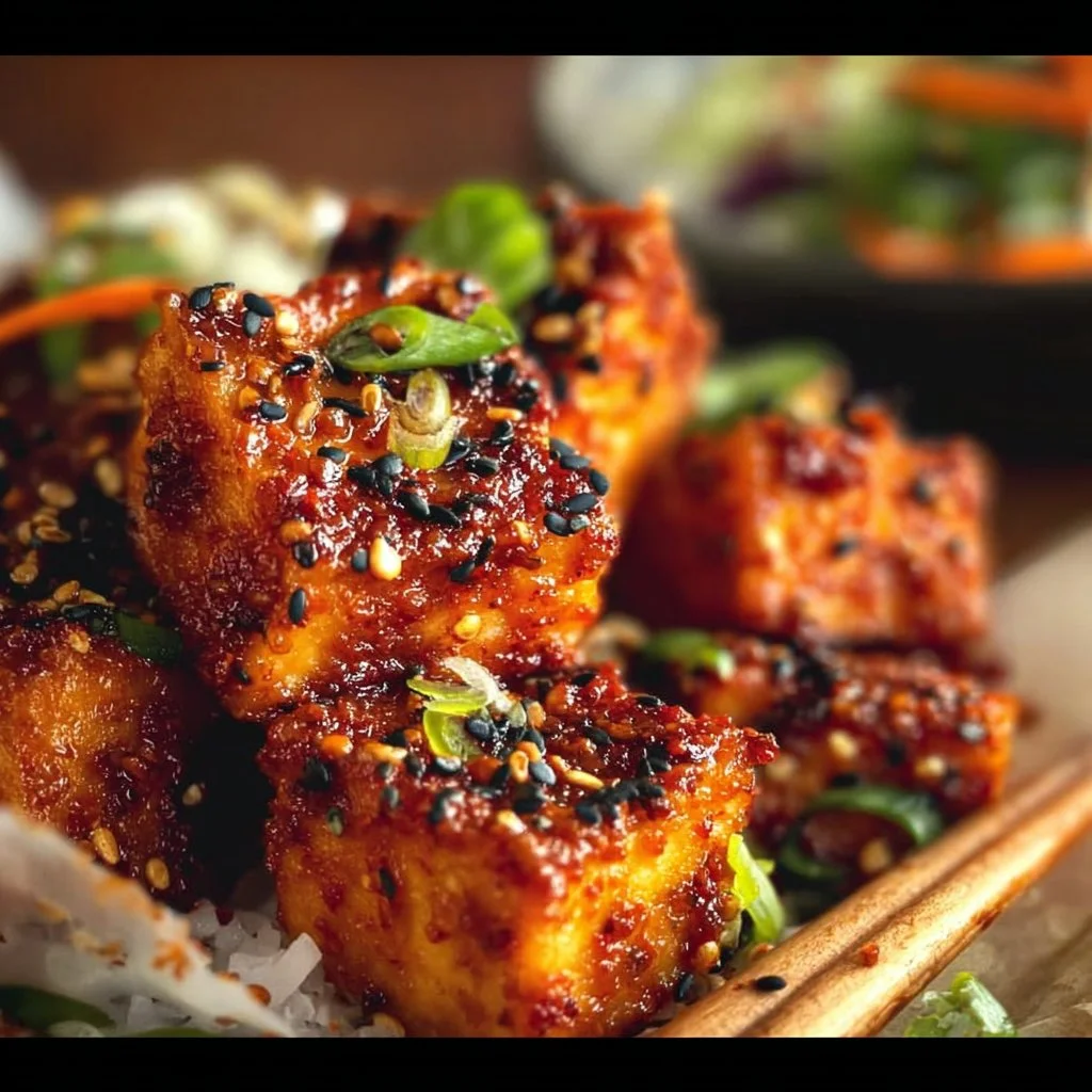 Baked Gochujang Korean Tofu