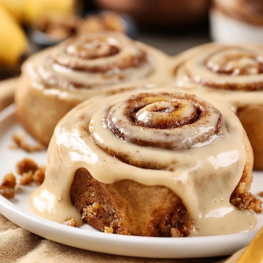 Banana Bread Cinnamon Rolls