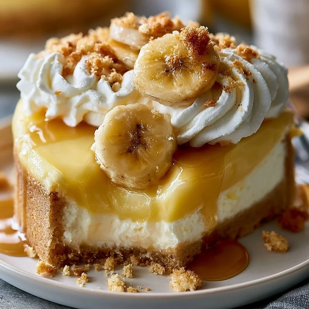 Banana Pudding Cheesecake: 4 Soft & Creamy Layers Await