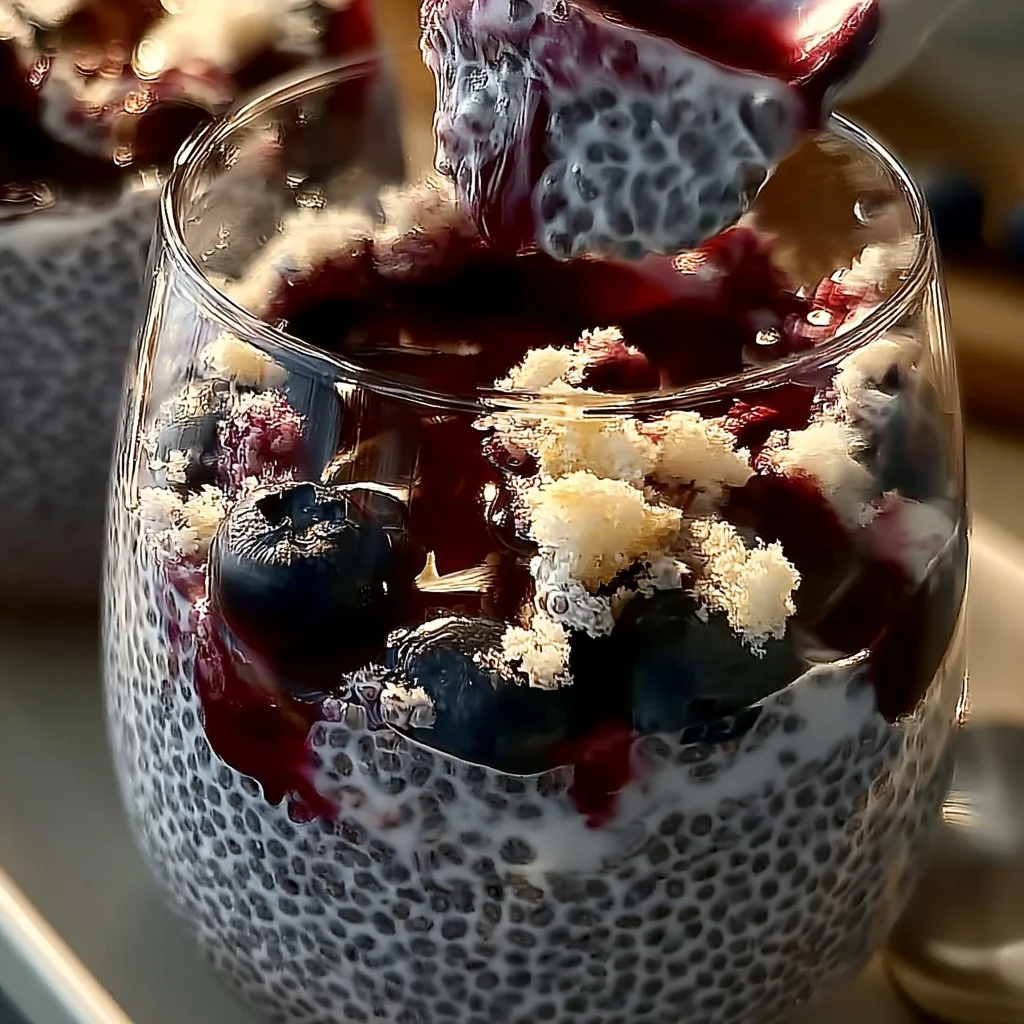 Blueberry Coconut Chia Pudding