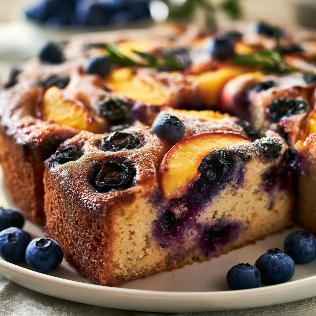 Blueberry Peach Cake