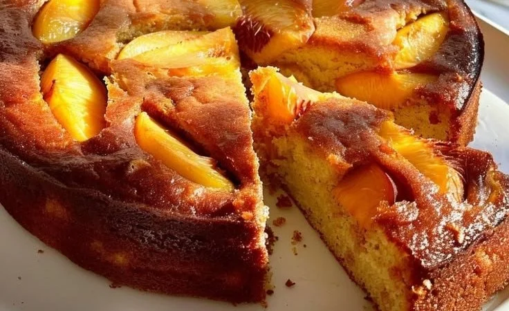 Brown Sugar Peach Cake