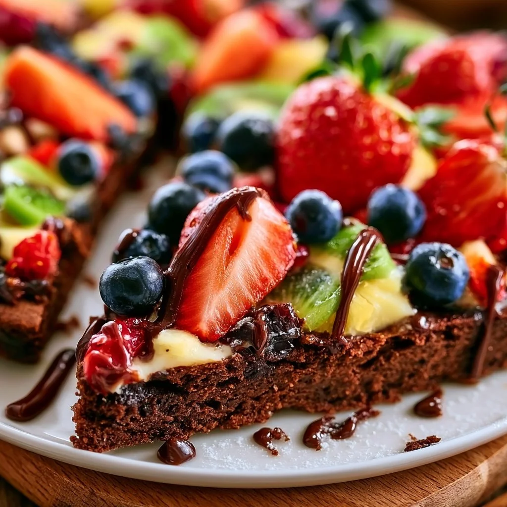 Brownie Fruit Pizza