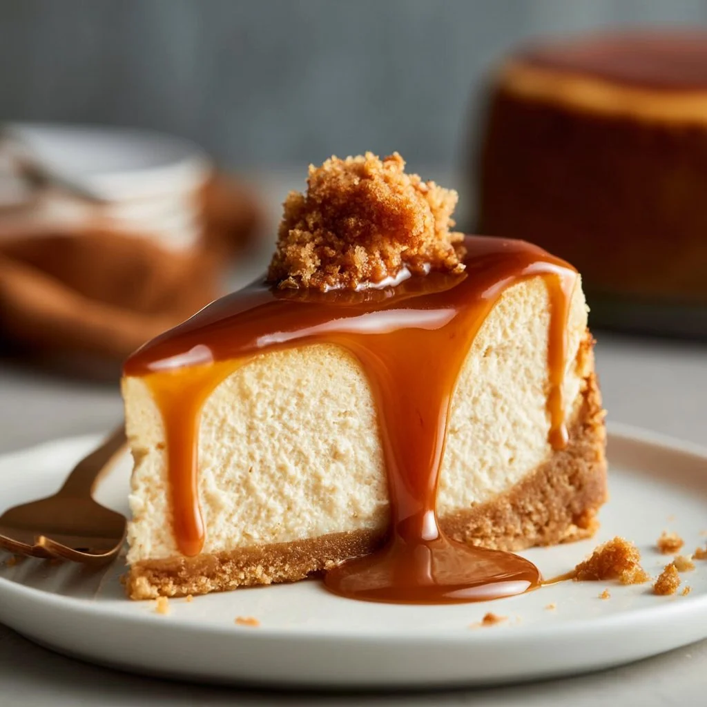 Caramel Drip Cheesecake