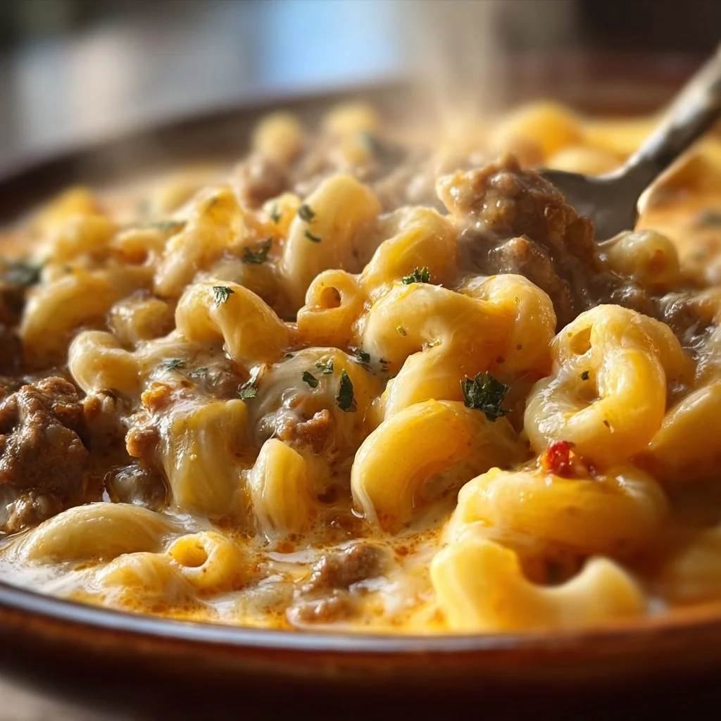Cheeseburger Macaroni Soup