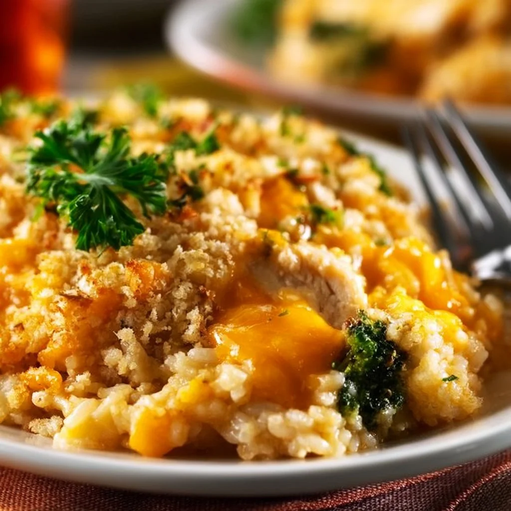 Cheesy Chicken and Rice Casserole