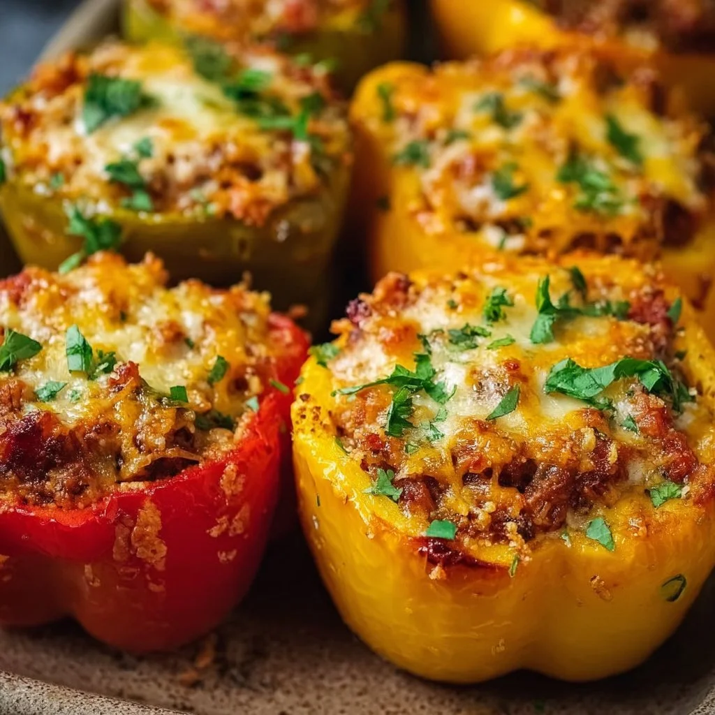 Cheesy Stuffed Bell Peppers