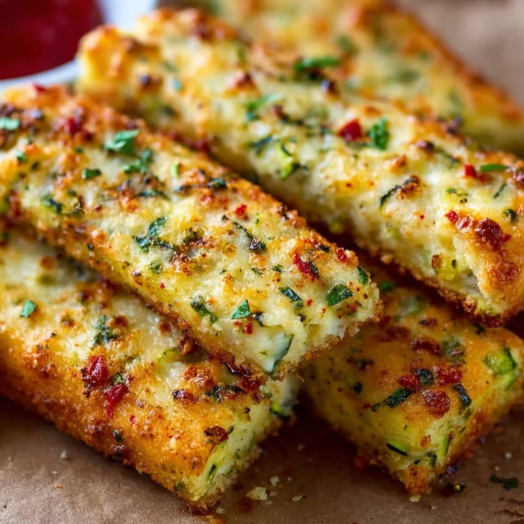 Cheesy Zucchini Breadsticks