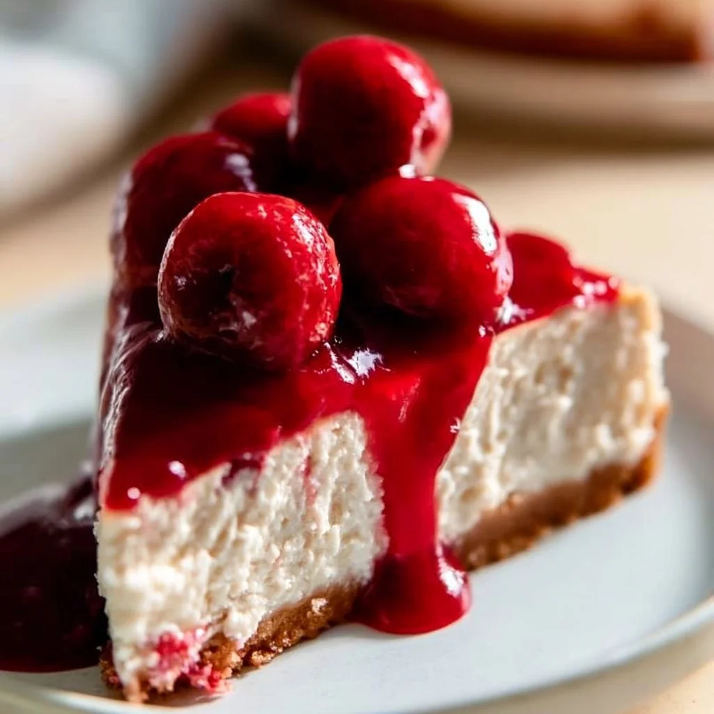 Cherry Cheese Torte | Cherry Cheese Cake Recipe, Cherry Cheesecake Recipe, Homemade Cherry Cheesecake
