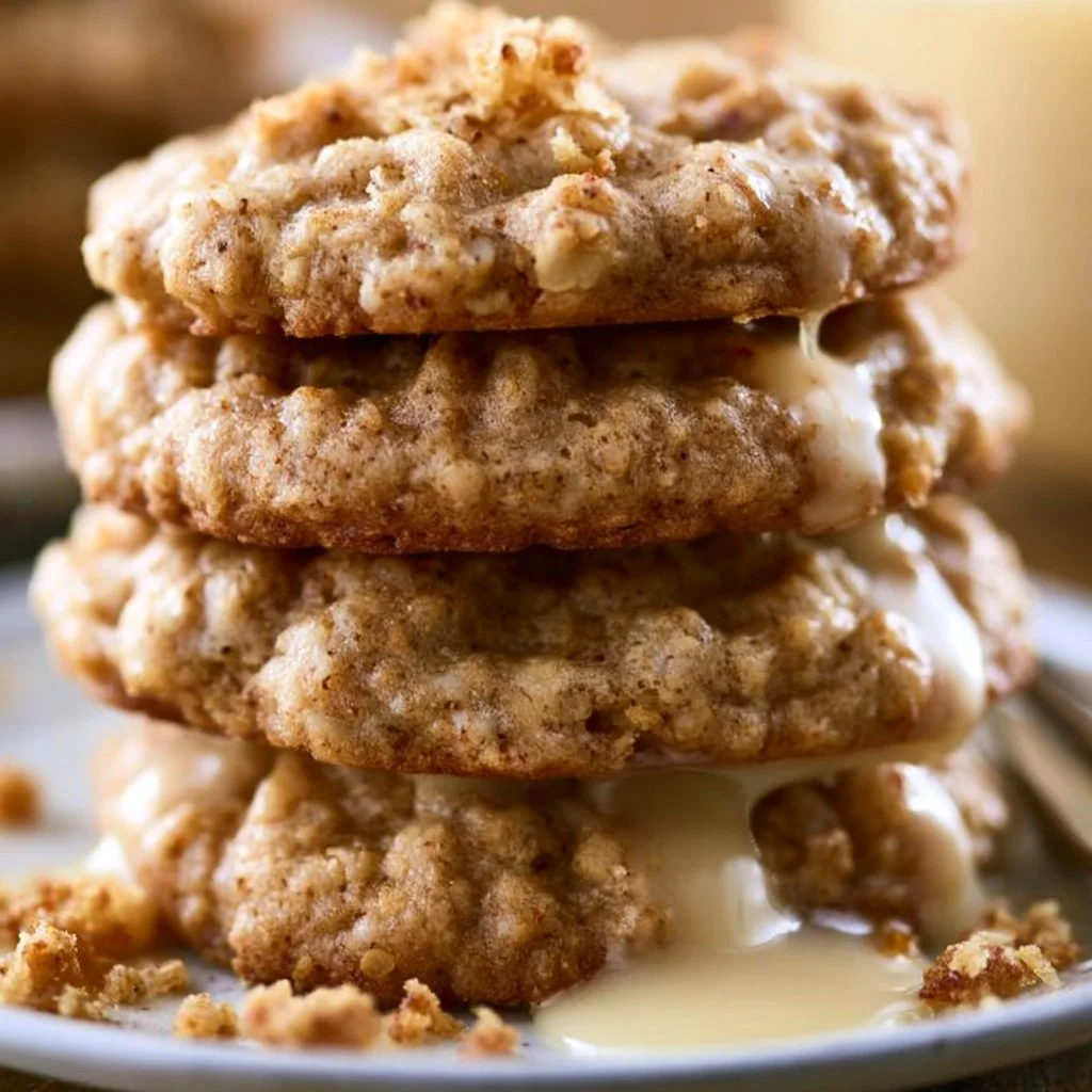 Chewy Banana Oatmeal Cookies