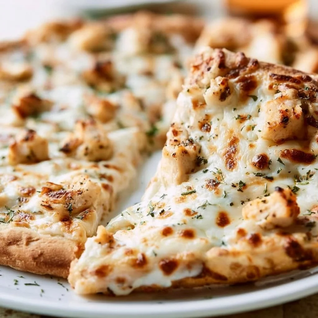 Chicken Alfredo Pizza
