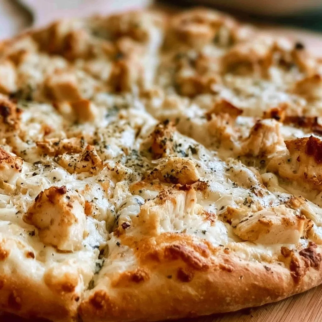 Chicken Alfredo Pizza