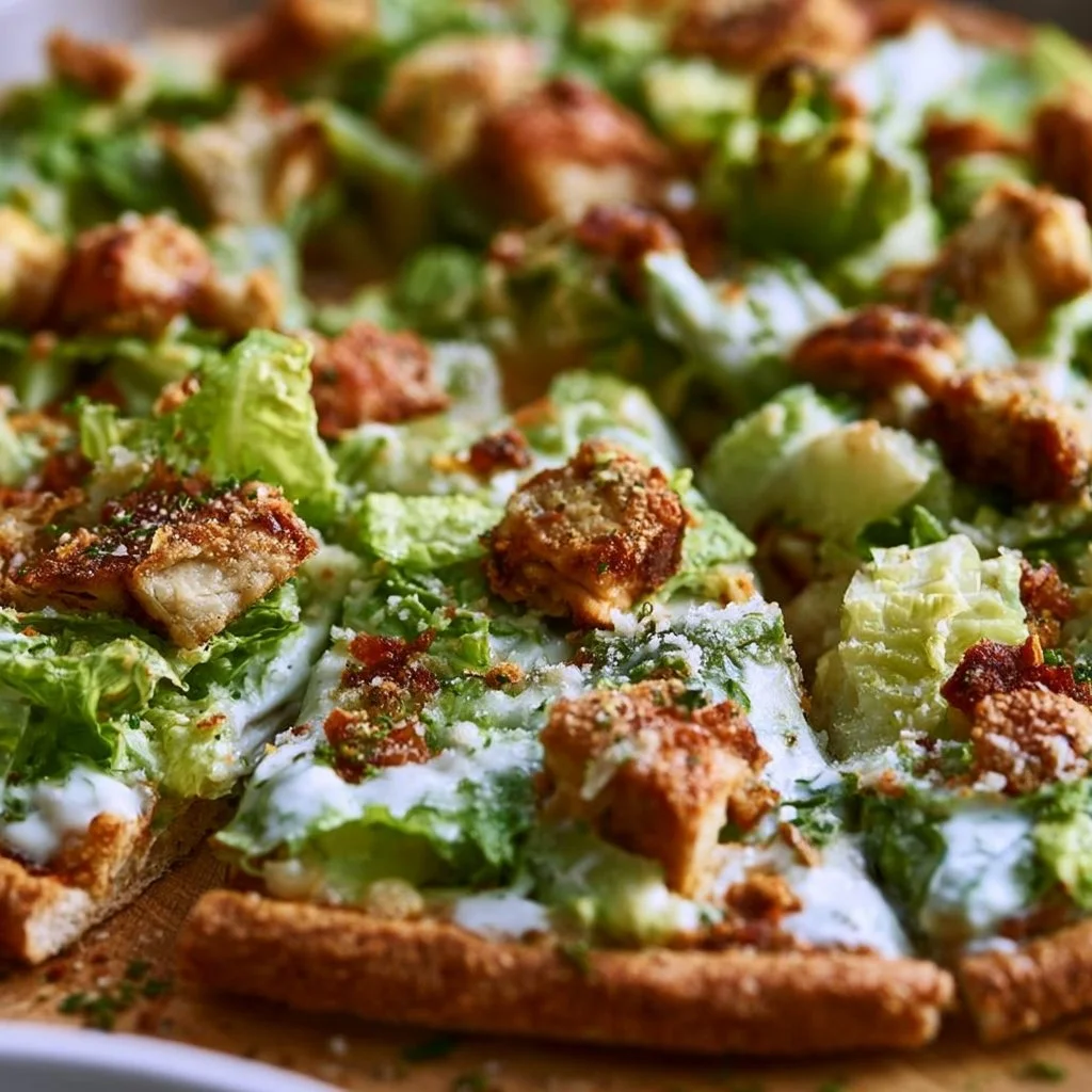 Chicken Caesar Salad Pizza