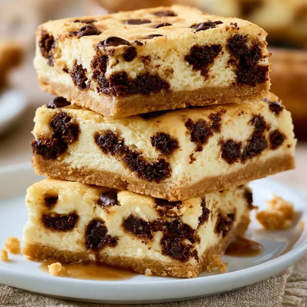 Chocolate Chip Cheesecake Bars
