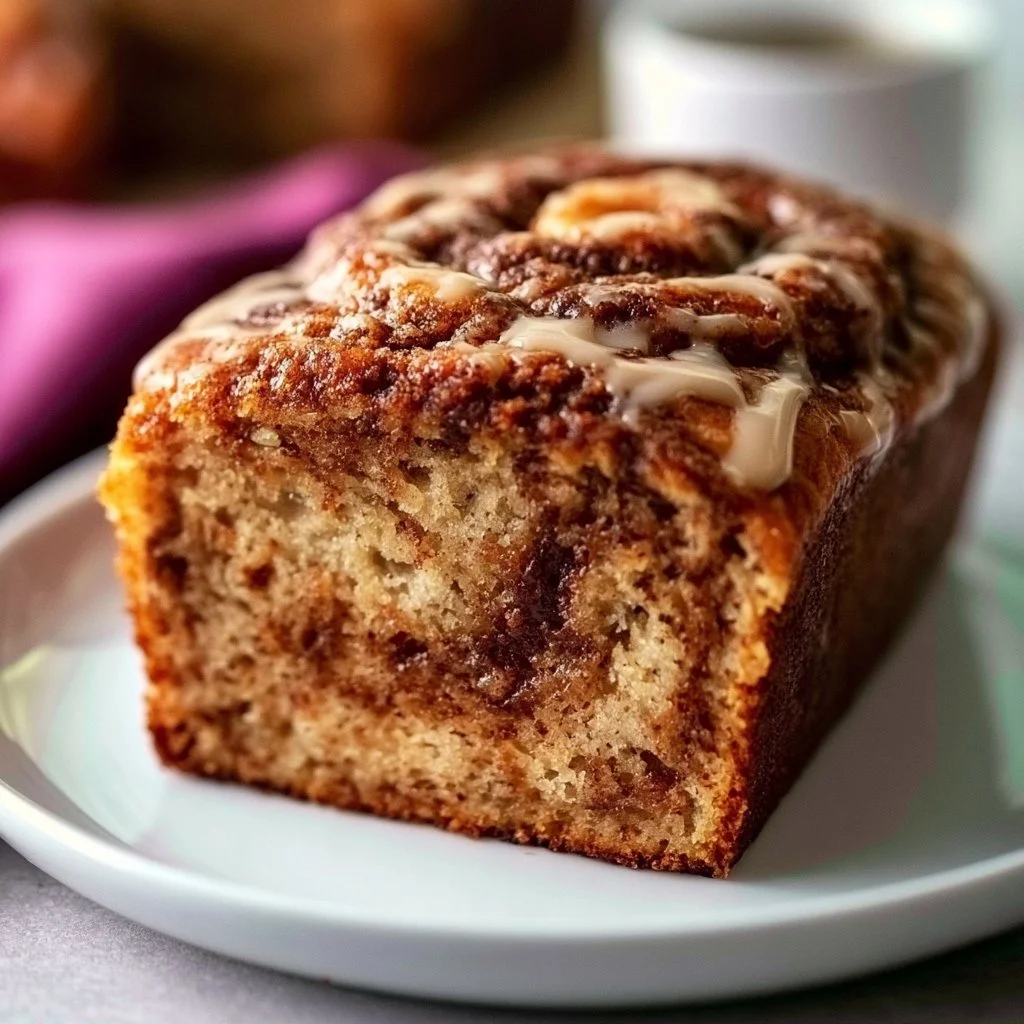 Cinnamon Roll Banana Bread