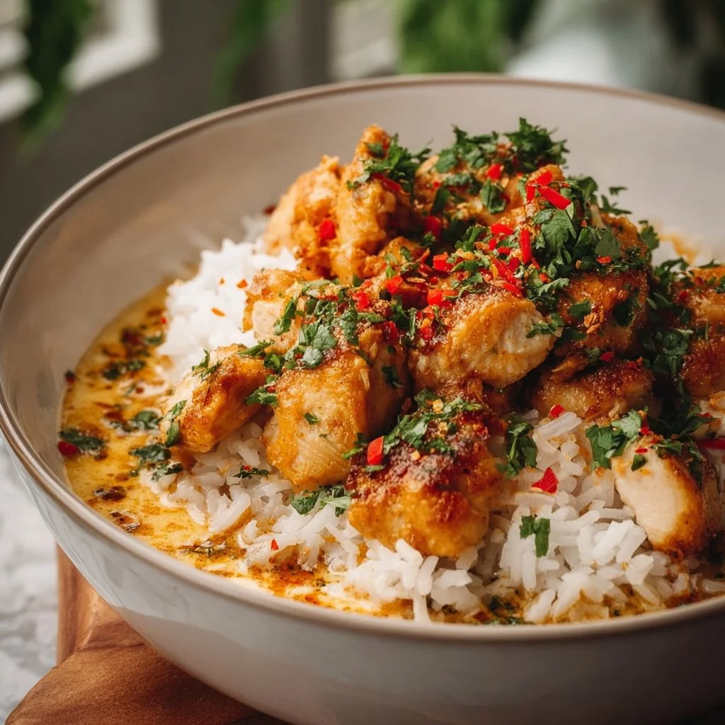 Coconut Chicken Rice Bowl