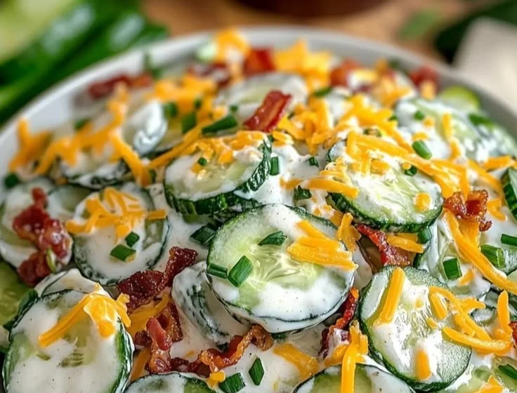 Colorful Cucumber Ranch Crack Salad