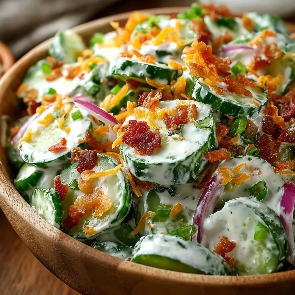 Colorful Cucumber Ranch Crack Salad