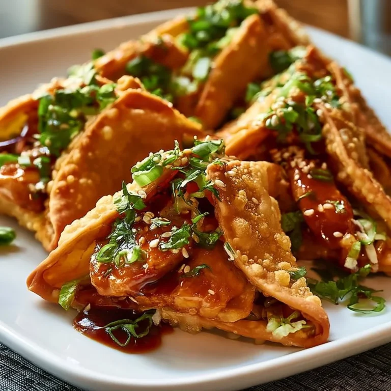 Crispy teriyaki chicken wonton tacos served with fresh toppings