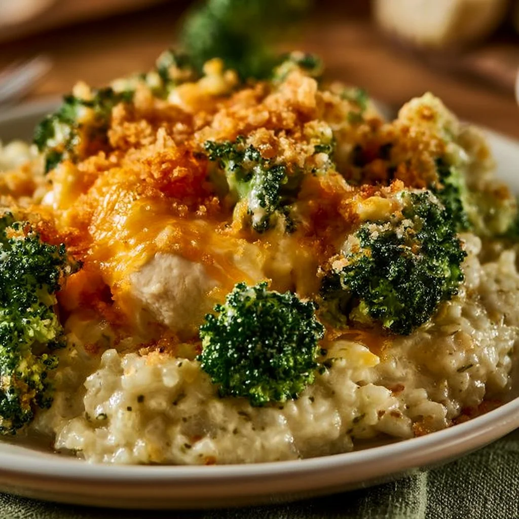 Crockpot Broccoli Cheddar Chicken and Rice