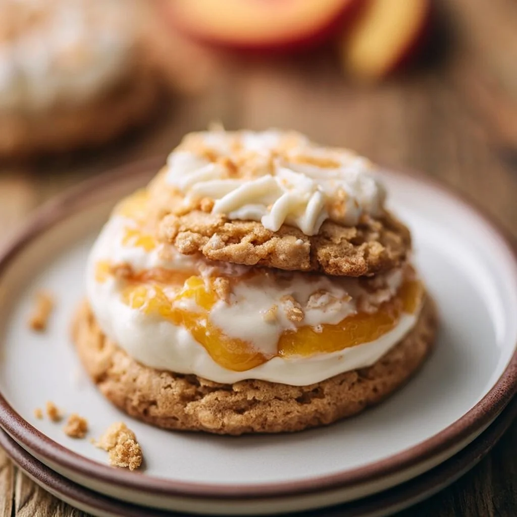 Crumbl Peaches and Cream Cookies