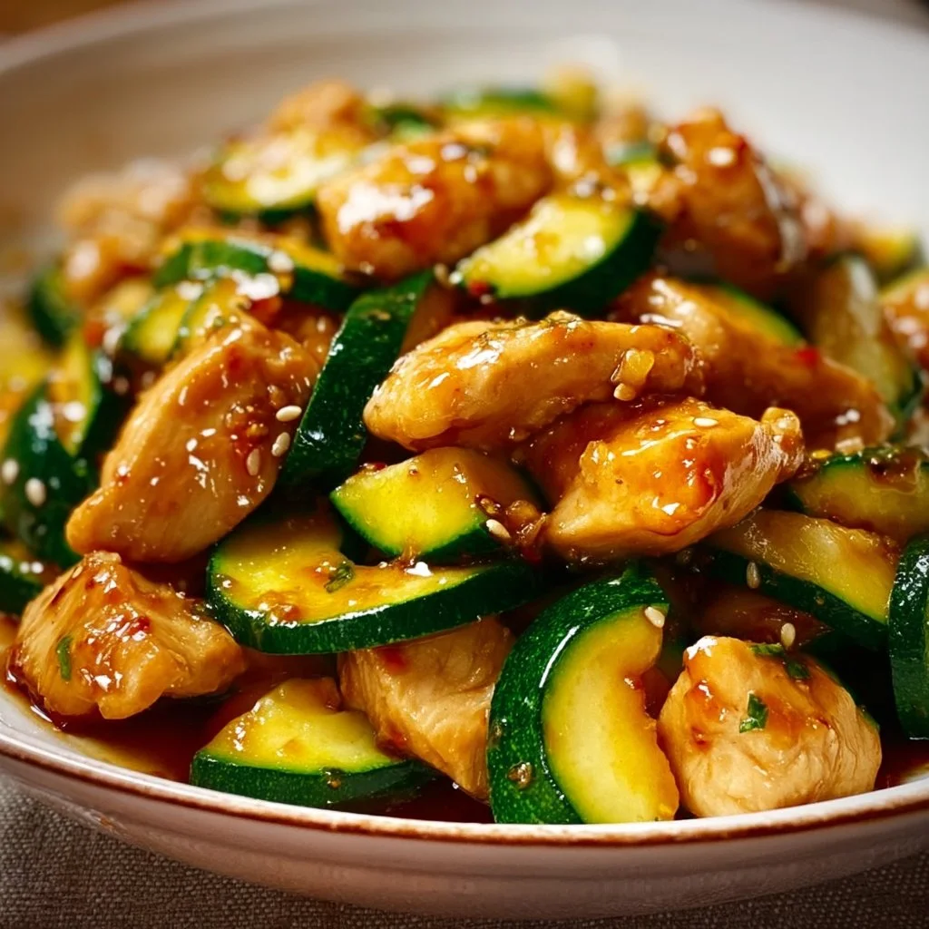 Easy Chicken Zucchini Stir Fry
