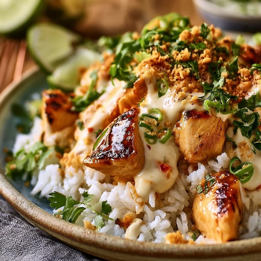 Easy Coconut Chicken Rice Bowl